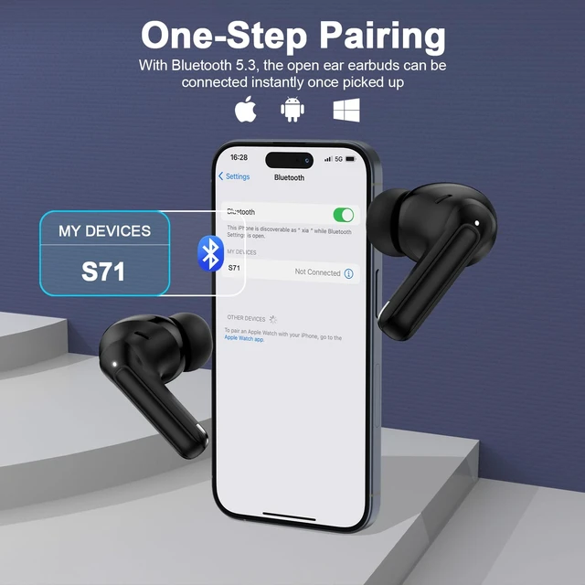 Alt view image 6 of 7 - Samsung Wireless Earbuds Bluetooth 5.3 Headphone for Samsung Galaxy A17 A18