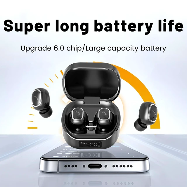 Alt view image 5 of 7 - Wireless Earbuds Bluetooth 6.0 Light Weight in Ear Headphones