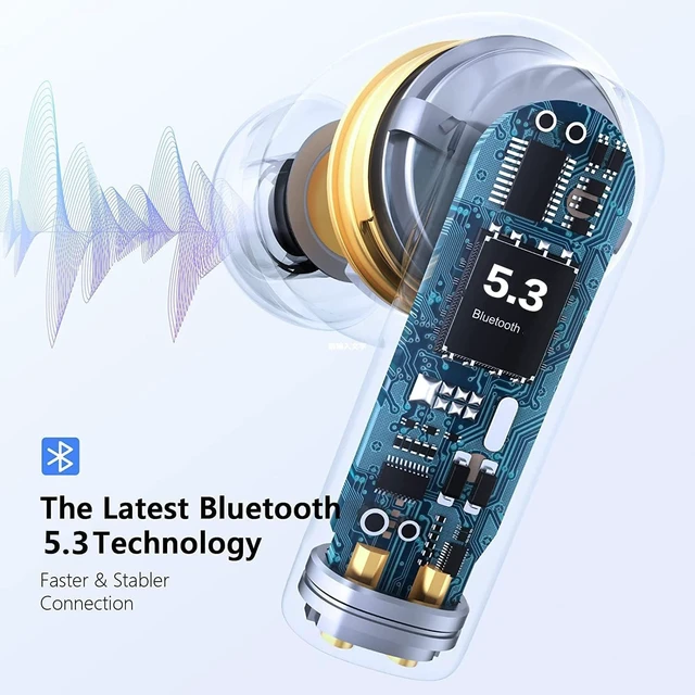 Alt view image 3 of 7 - Wireless Earbuds Headphones with IPX7 Waterproof Bluetooth Earbuds Earphones Headphones with Hi-Fi Stereo Sound Wireless Earphones with Mic 30H Playtime Fast Charge for Android iOS Phone PC Mac