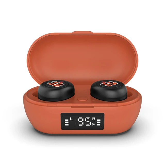 Alt view image 3 of 7 - NFL True Wireless Earbuds v.7, Cincinnati Bengals