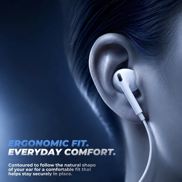 Alt view image 4 of 7 - USB-C Earbuds Wired USB C Headphones for iPhone 17 16 15 Pro Max (2Packs) | USBC Ear Buds Corded with Mic & Volume Control Stereo Noise Isolation,Type C Earphones for Samsung Galaxy S26 S25 S24