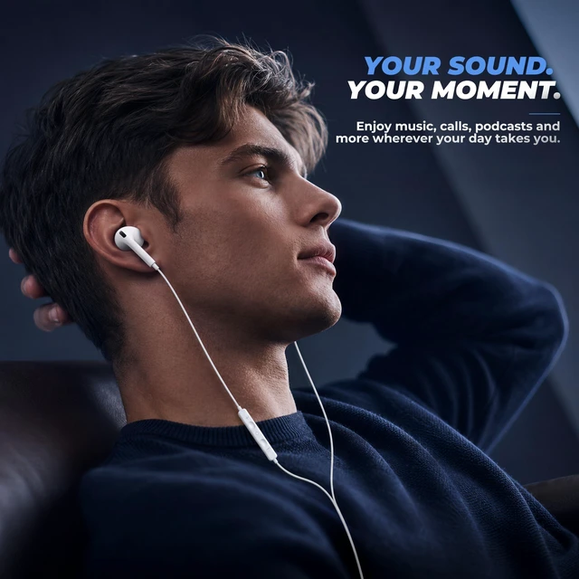 Alt view image 7 of 7 - USB-C Earbuds Wired USB C Headphones for iPhone 17 16 15 Pro Max (2Packs) | USBC Ear Buds Corded with Mic & Volume Control Stereo Noise Isolation,Type C Earphones for Samsung Galaxy S26 S25 S24