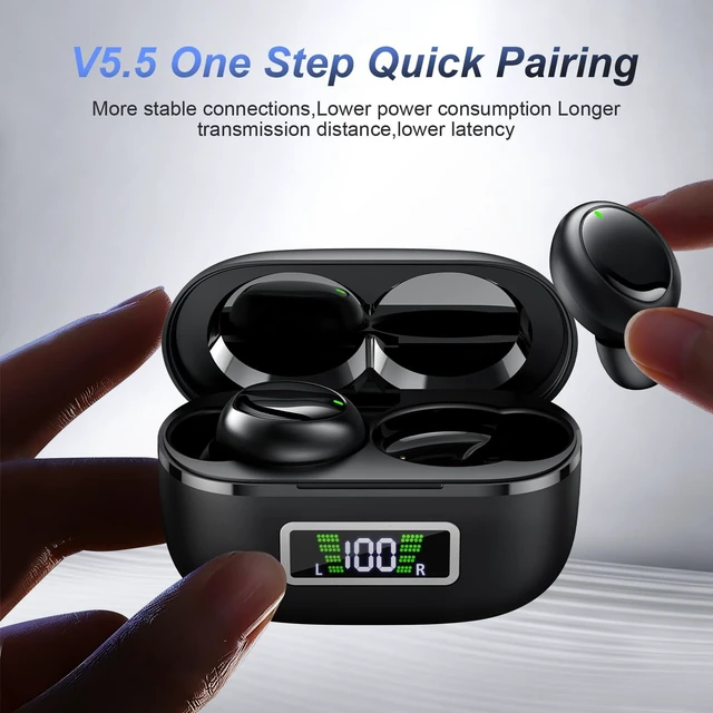Alt view image 7 of 7 - Wireless Bluetooth 5.4 Small in-Ear Headphones, Hi-Fi Stereo Sound | Featuring a waterproof design and a built-in microphone for clear calls, it is the top choice for sports and music.