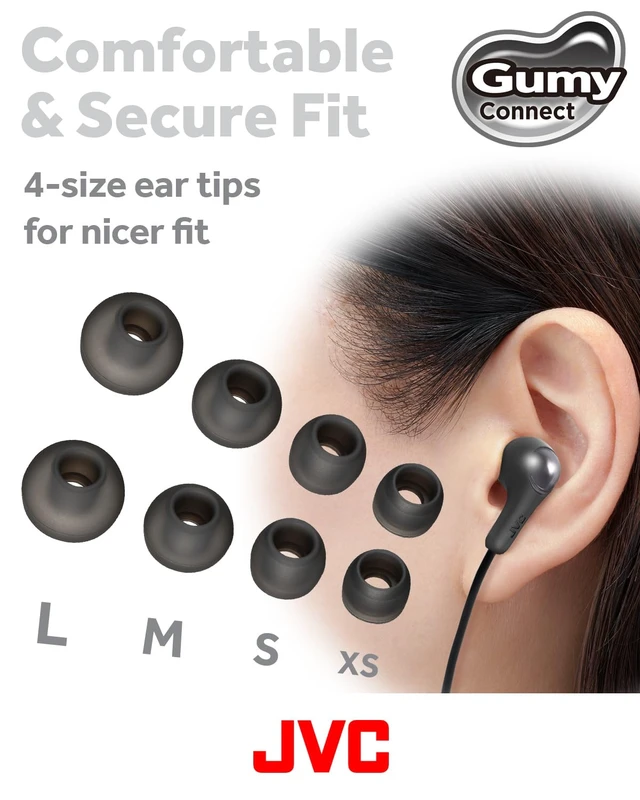 Alt view image 4 of 7 - Gumy Connect USB-C Wired Earbuds Headphones, Delay-Free for Videos and Gaming, Built-in DAC Reduces Noise and Improves Sound Quality, 9.2 mm Diameter Neodymium Drivers - HAFR9UCB (Black)