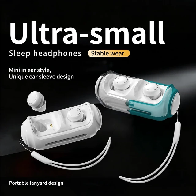 Alt view image 5 of 7 - Mini Wireless Earbuds Bluetooth 6.0 in Ear Light-Weight Headphones,with 360-degree Rotating Charging case,ENC Noise Cancelling, Ergonomic Sport Headphone Headset for Gym/Running/Work(Green)