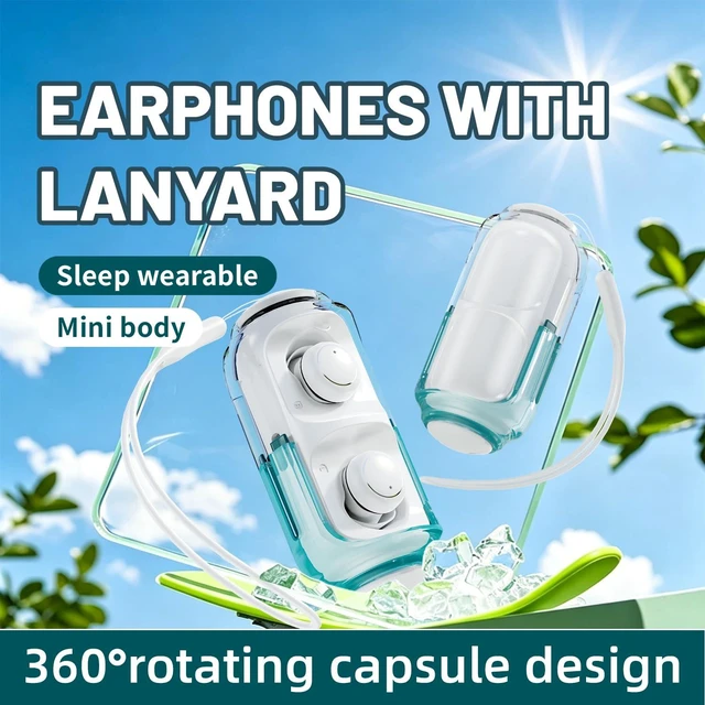 Alt view image 7 of 7 - Mini Wireless Earbuds Bluetooth 6.0 in Ear Light-Weight Headphones,with 360-degree Rotating Charging case,ENC Noise Cancelling, Ergonomic Sport Headphone Headset for Gym/Running/Work(Green)