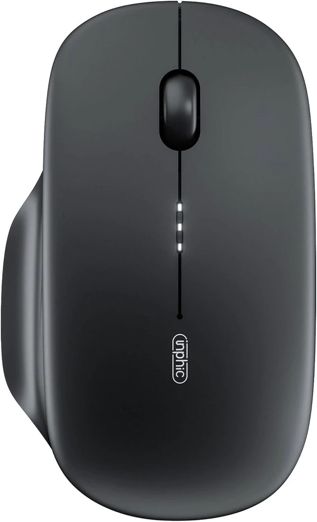 Main image of Wireless Mouse for Laptop, 2.4G Rechargeable Computer Mouse 2400DPI | Quiet Office Cordless USB Mice with Nano Receiver Lightweight Adjustable DPI, Portable Travel Slim Mouse for PC, Mac, Tablet