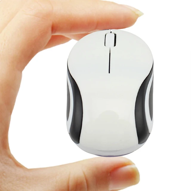 Main image of Wireless Mouse Cute Mini Computer Mouse for Laptop-Small Size Pocket Portable Compact Travel USB Optical Mice 3 Buttons 1000 DPI Cordless Mouses for PC Computer Notebook MacBook Kids Girl Gift(White)