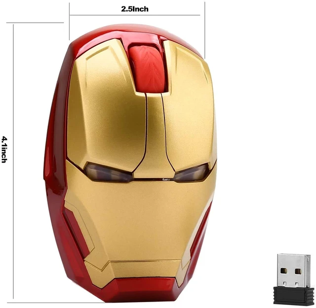 Alt view image 7 of 7 - Ergonomic Wireless Mouse, Cool Mice 2.4G Portable Mobile Computer Mouse with USB Nano Receiver for Notebook, PC, Laptop, Computer, MacBook, Responds up to 50 ft
