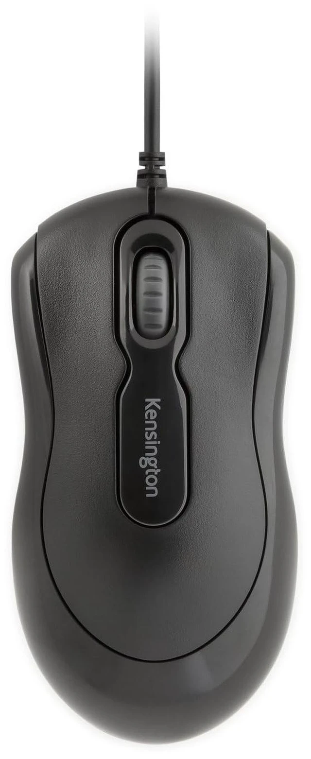 Alt view image 2 of 3 - Wired USB-A Mouse, ValuLine USB Mouse, Right-Handed, Left-Handed, Black (K75299NA)