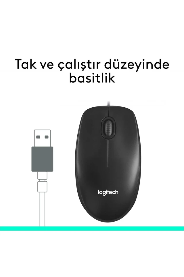 Alt view image 4 of 7 - Wired Mouse M90 Black USB