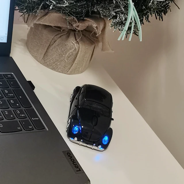Alt view image 2 of 7 - Wireless Car Mouse, Funny Car Shaped Mouse 2.4GHz Optical Wireless Mice for Computer PC Notebook Laptop (Black)