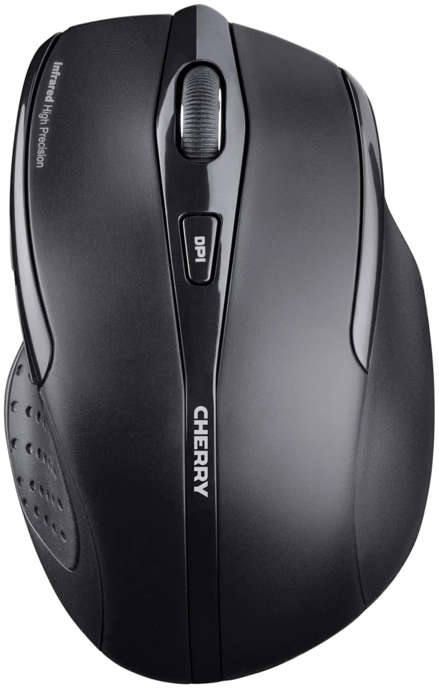 Main image of MW 3000 Wireless Computer Mouse for Work or Home. Nano USB Receiver Easily Stays in Laptop or Chromebook. Ergonomic Designed for Right Handed. 6 Buttons Black