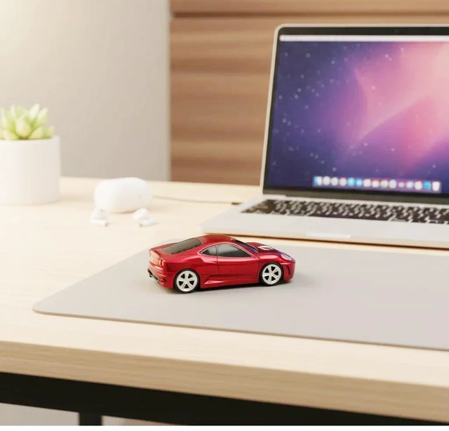 Alt view image 6 of 6 - Wireless USB Optical Mouse, Red, 1600 DPI, 10m Operation Distance, Plug and Play