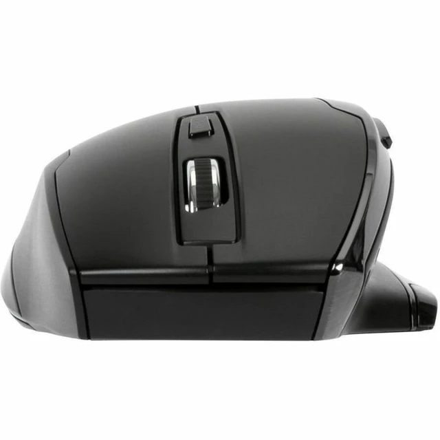 Alt view image 2 of 7 - Bluetrace Wireless Ergonomic Mouse, 2.4GHz Connection with USB and Laser Precision, 7 Functional Buttons, Black (AMW584GL)