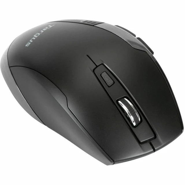 Alt view image 6 of 7 - Bluetrace Wireless Ergonomic Mouse, 2.4GHz Connection with USB and Laser Precision, 7 Functional Buttons, Black (AMW584GL)
