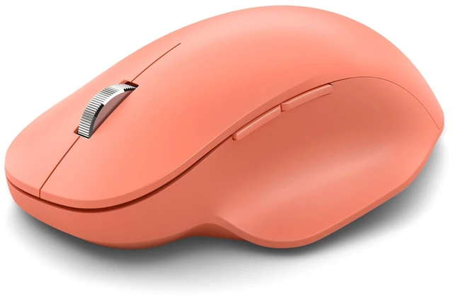 Main image of Bluetooth Ergonomic Mouse - Peach - with comfortable Ergonomic design, thumb rest, up to 15months battery life. Works with Bluetooth enabled PCs/Laptops Windows/Mac/Chrome computers