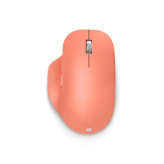 Alt view image 2 of 2 - Bluetooth Ergonomic Mouse - Peach - with comfortable Ergonomic design, thumb rest, up to 15months battery life. Works with Bluetooth enabled PCs/Laptops Windows/Mac/Chrome computers