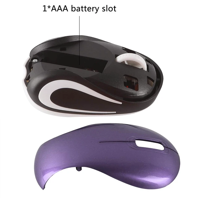 Alt view image 5 of 7 - Mini Small Wireless Mouse for Kids Children 3-7 Years Old Child Size Travel Mouse Portable Mini Cordless Mice with USB Receiver for PC Laptop Computer Purple