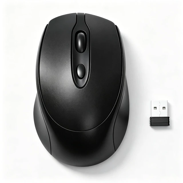 Main image of Wireless Mouse, Bluetooth Mouse - Rechargeable Matte Black | Dual Mode - BT5.2 & 2.4G,Long Lasting,Silent Slim Portable Mouse for Laptop,PC,Tablet,MacBook,iPad,Apple Devices