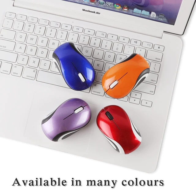 Alt view image 6 of 7 - Wireless Mouse Cute Mini Computer Mouse for Laptop Small Size Pocket Portable Compact Travel USB Optical Mice 3 Buttons 1000 DPI Cordless Mouses for PC Computer Notebook MacBook Kids Girl Gift(Purple)