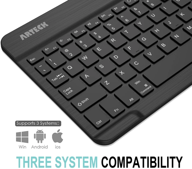 Alt view image 2 of 7 - Universal Backlit Wireless Bluetooth Keyboard for iPad, Tablet, PC