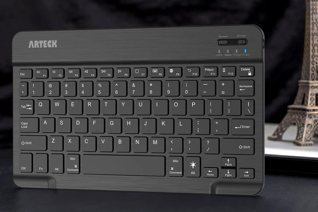 Alt view image 7 of 7 - Universal Backlit Wireless Bluetooth Keyboard for iPad, Tablet, PC