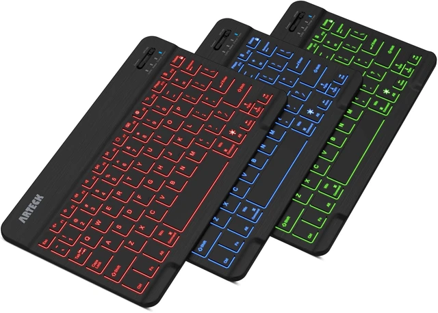 Main image of Universal Backlit Wireless Bluetooth Keyboard for iPad, Tablet, PC
