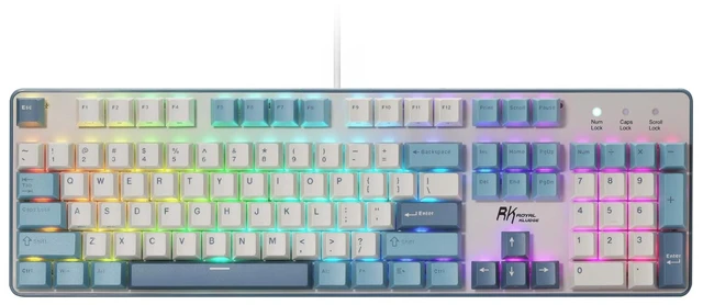 Main image of RK ROYAL KLUDGE RK920 Full Size Mechanical Keyboard Wired, RGB Backlit | 104 Keys Computer Keyboard, Hot Swappable Custom Switches, Double-Shot PBT Keycaps, Anti-Ghosting Gaming Keyboard for PC Mac