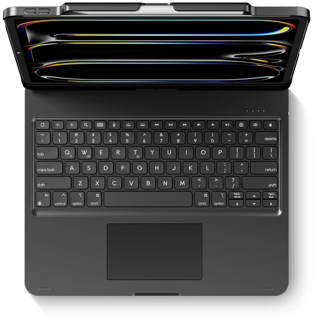 Main image of Swivel Keyboard Case for iPad Air/Pro 13" & 12.9" 3rd-6th Gen Black | 360° Rotatable Cover, Pencil Holder, Trackpad | Backlit |for iPad Air 13" (M2/M3/M4), Pro 13" M4/M5, Pro 12.9" (3rd-6th Gen)