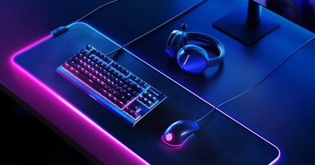 Alt view image 6 of 7 - Apex 3 TKL RGB Gaming Keyboard Tenkeyless Compact Form Factor - 8-Zone RGB Illumination IP32 Water