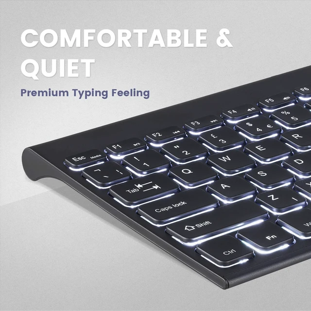 Alt view image 3 of 7 - PERIBOARD-429 Wired Mini Backlit Keyboard - Thin and Silent Scissor Keys - White Backlight Color - US English