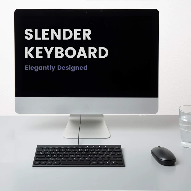 Alt view image 7 of 7 - PERIBOARD-429 Wired Mini Backlit Keyboard - Thin and Silent Scissor Keys - White Backlight Color - US English