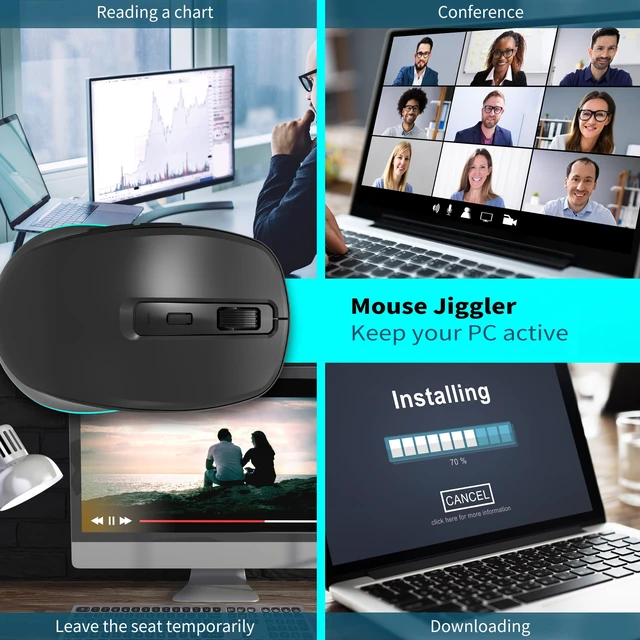Alt view image 6 of 7 - Backlit Wireless Keyboard and Mouse Combo, Rechargeable Quiet 2.4G Cordless USB Slim Full Size for Apple iMac, MacBook, laptop and PC, Space Gray