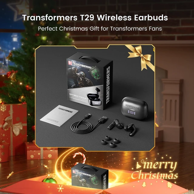 Alt view image 7 of 7 - Wireless Earbuds Bluetooth 5.4 with Low Latency Gaming Mode, 38H Playtime, Noise Cancelling Headphones with Mic, LED Display, Hi-Fi Stereo Sound for Mobile/PC (Optimus Primal Grey)