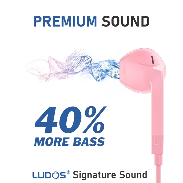 Alt view image 4 of 7 - FEROX USB C Headphones for iPhone 17 16 15 Pro Max Plus Air iPad Pro, 5 Years Warranty, USB-C Earbuds for Samsung Galaxy S24 S23 Ultra S22 S21 FE S20 Z Flip 3 Fold 4 A53, USB Type C Earphones