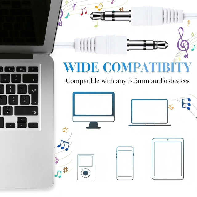 Alt view image 7 of 7 - 100 Pack Wired Earbuds Bulk for Classroom, 3.5MM No Mic, White | Student Headphones for School Library Laptop, Individually Bagged Earphones with Jack for Training and Group Learning
