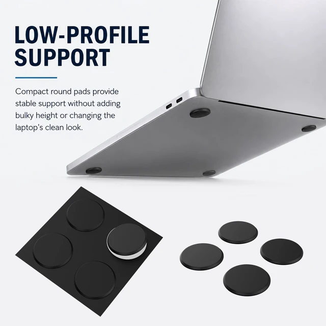 Alt view image 4 of 7 - 12PCS Replacement Anti Slip Self Adhesive Laptop Rubber Feet | Rubber Feet for Laptop, MacBook Pro Air, Chromebook, Keyboard, Speaker, Electrical Appliances