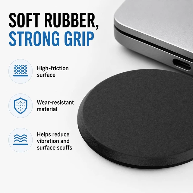 Alt view image 5 of 7 - 12PCS Replacement Anti Slip Self Adhesive Laptop Rubber Feet | Rubber Feet for Laptop, MacBook Pro Air, Chromebook, Keyboard, Speaker, Electrical Appliances
