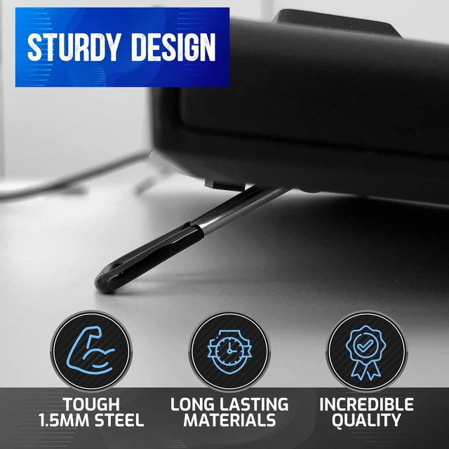 Alt view image 6 of 7 - Computer Keyboard Feet Replacement 2 Pcs - Rubber Grip Small Ergonomic Tilt Stand Clips to Prop Up Keyboard Legs - for Logitech K120, K260, K270, K330, K345, K350, K360, K520, K835, K850 and More