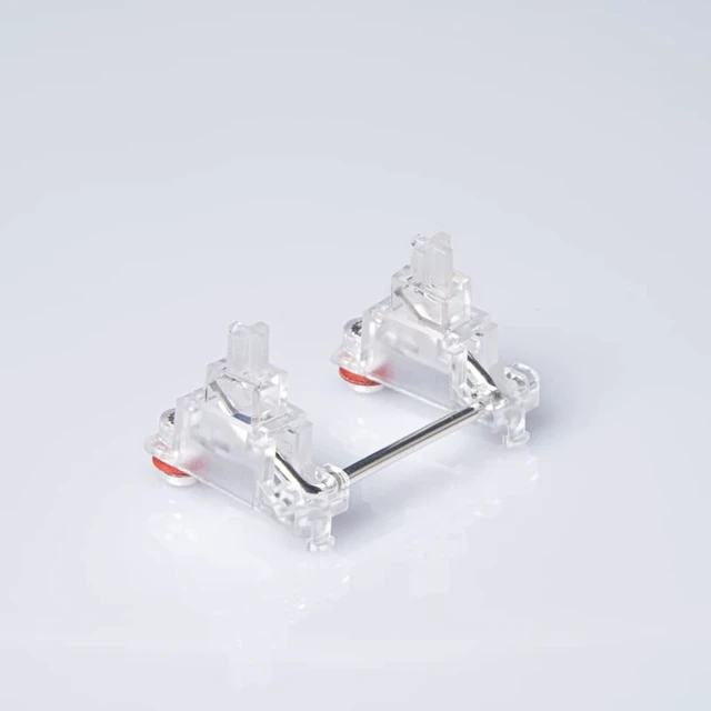 Alt view image 2 of 6 - PC Screw in Crystal Stabilizer RGB Set for 60% Layout Keyboard | compatible for 60% Mechanical Gaming Keyboard,contains4*2u+1*6.25u+4*2u wire