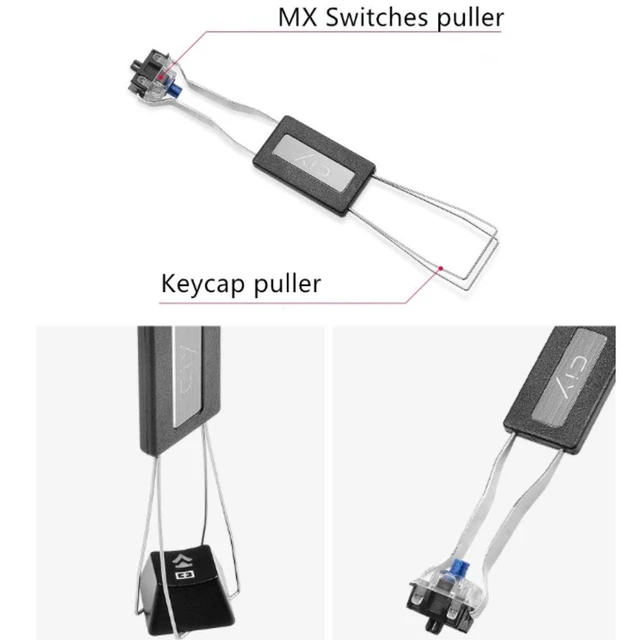 Alt view image 4 of 7 - 2-Pack Keycap and Switch Pullers Stainless Steel Switch Remover for Mechanical Keyboard, DIY Tool for Fixing Keyboard