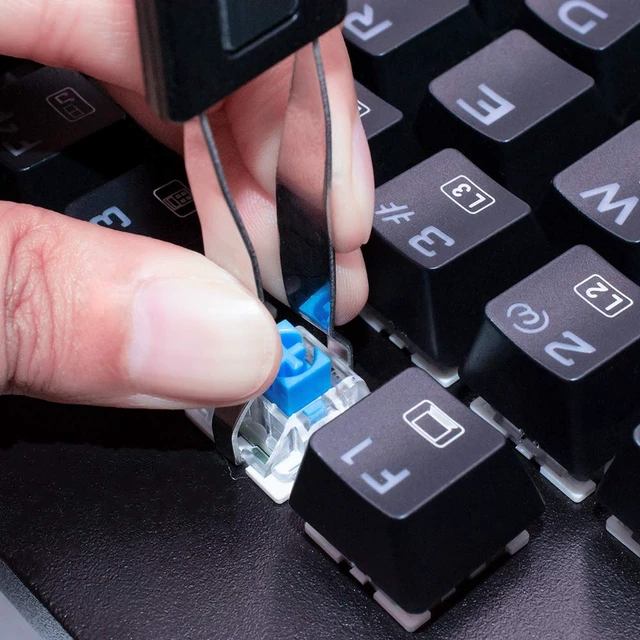 Alt view image 6 of 7 - 2-Pack Keycap and Switch Pullers Stainless Steel Switch Remover for Mechanical Keyboard, DIY Tool for Fixing Keyboard