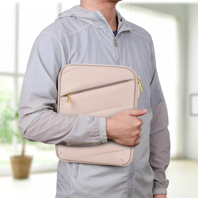 Alt view image 7 of 7 - Puffy Tablet Sleeve 9-11", Fits iPad with Hard Case or Keyboard Case On | Water-repellent quilted shell, padded; iPad Air 11" & Galaxy Tab S9/S8 fit; charger & earbuds pockets, commute & travel ready