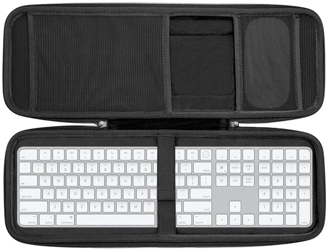 Main image of Hard Storage Case Compatible with Apple Magic Keyboard + Magic Mouse. (Case Only) - Black