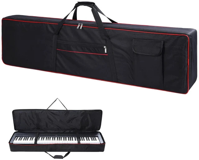 Main image of 88 Key Keyboard Case,Soft Padded Piano Gig Bag Large | 600D Waterproof Oxford,2 Zipper Pockets Adjustable Backpack Straps 53.5"x13" x 6.7" Top Carry Handle,Music Travel Case