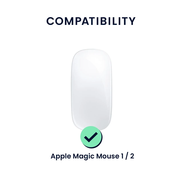 Alt view image 2 of 7 - Silicone Cover Compatible with Apple Magic Mouse 1/2 Cover - Soft Mouse Protector Grip - Dusty Pink