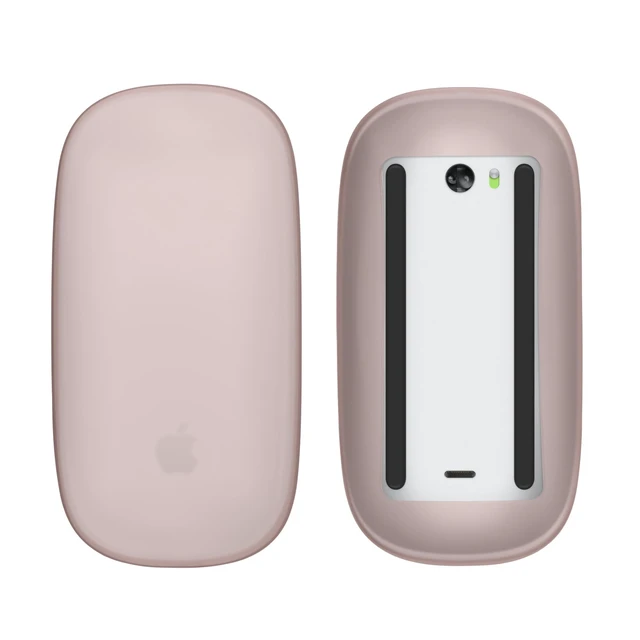 Main image of Silicone Cover Compatible with Apple Magic Mouse 1/2 Cover - Soft Mouse Protector Grip - Dusty Pink