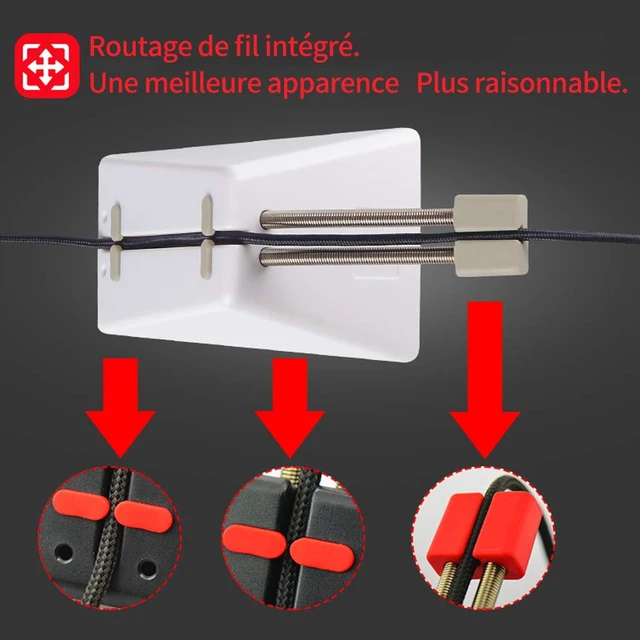 Alt view image 3 of 6 - Mouse Bungee Mouse Cord Clip Cord Management System Fixer Holder for Esports FPS Game (3.0 Black)