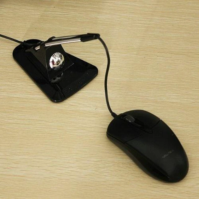 Alt view image 2 of 6 - AOZCBOR Flexible Mouse Bungee Mouse Cord Management Fixer Holder (Black)